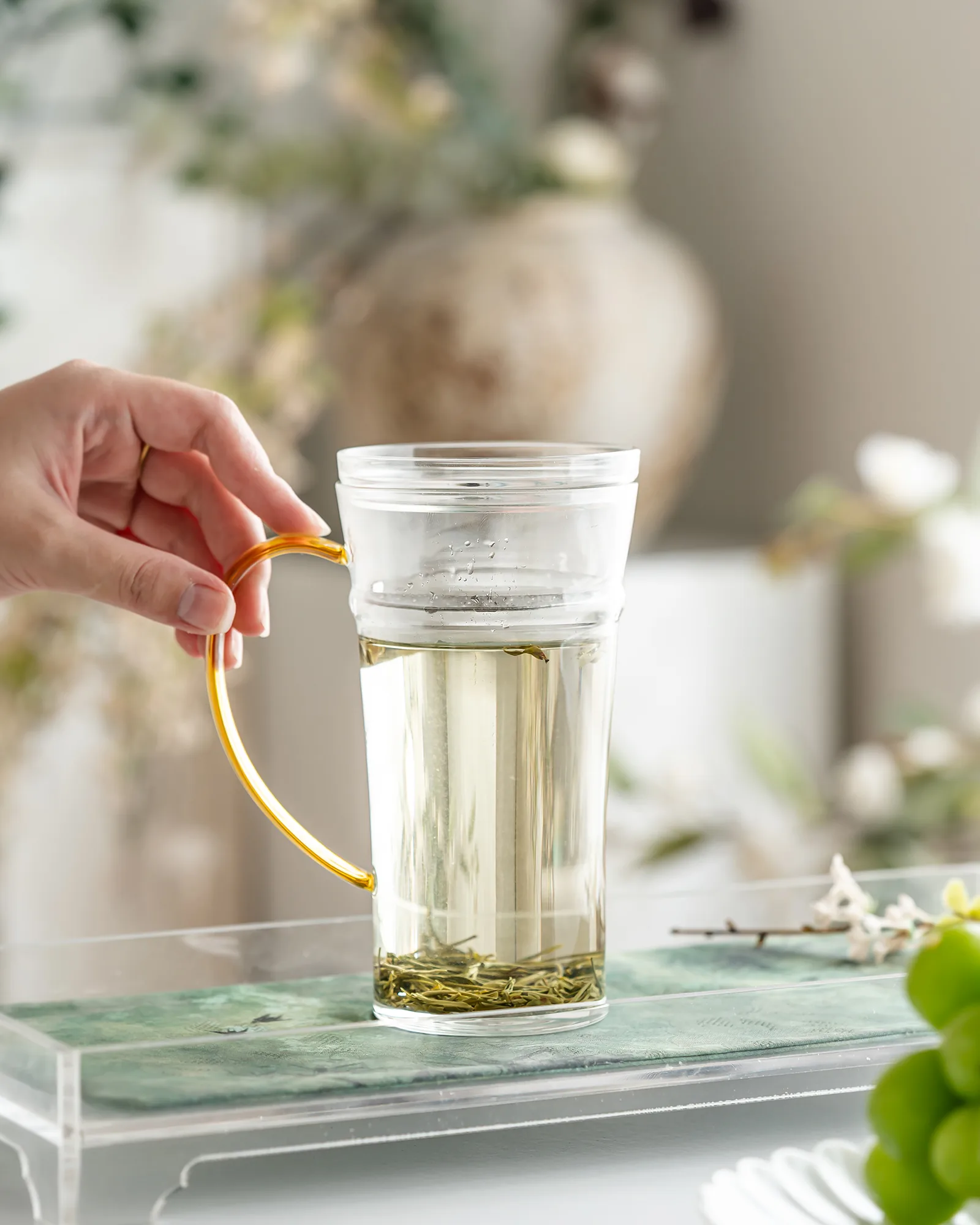 商品图 16：玻璃茶杯使用场景